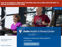 Tablet Screenshot of dukefitness.org